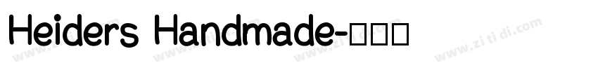 Heiders Handmade字体转换